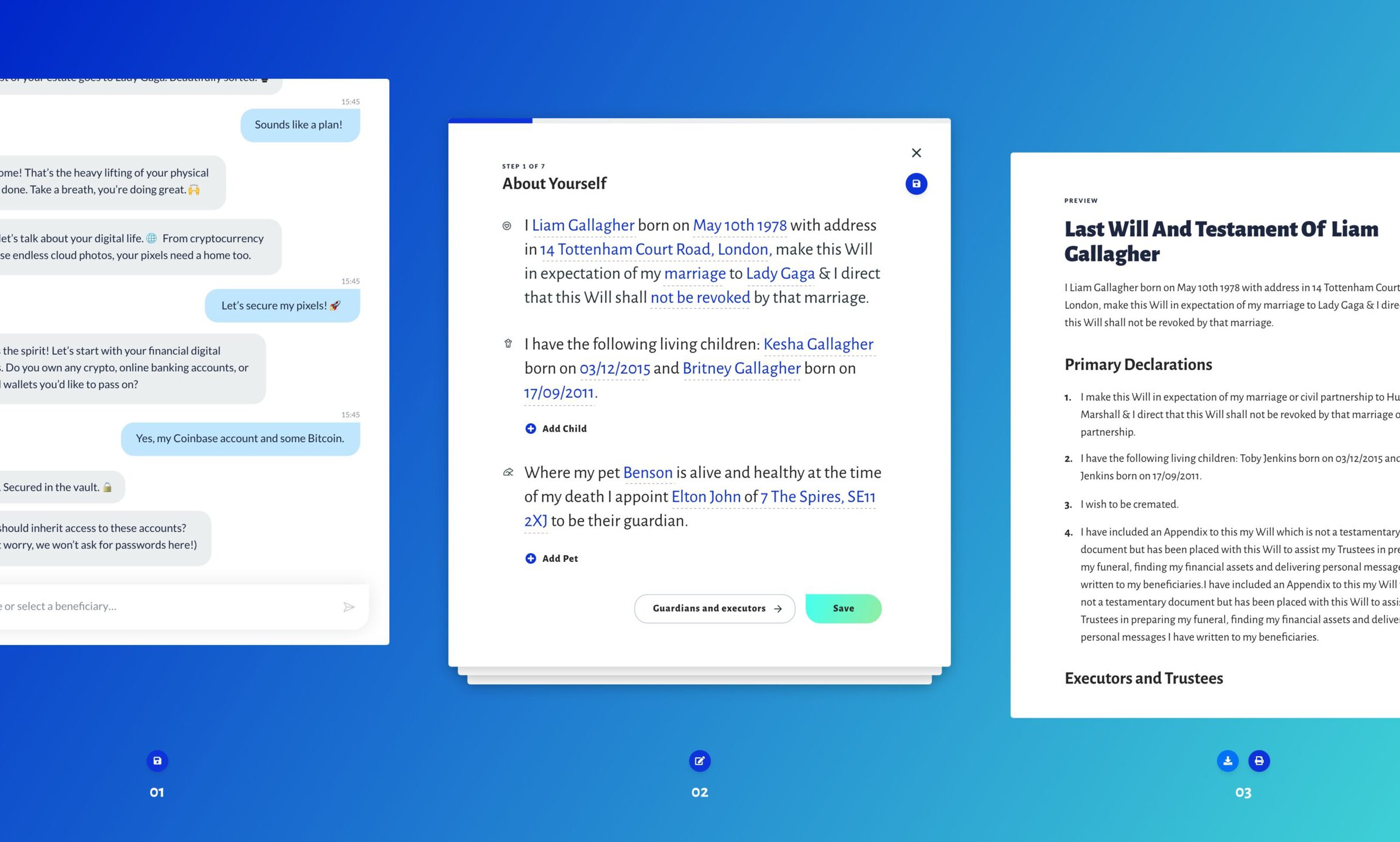 AskWill Conversational UX UI